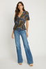 Rhea Top in Midnight Palm