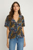 Rhea Top in Midnight Palm