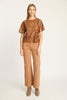 Amo Top in Tobacco Vegan Leather