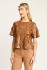 Amo Top in Tobacco Vegan Leather
