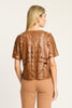 Amo Top in Tobacco Vegan Leather