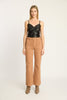 Marley Top in Black Vegan Leather