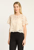 Carmen Top in Natural Lace
