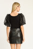 Bako Reversible Blouse in Black