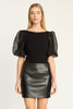 Bako Reversible Blouse in Black