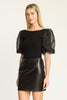 Bako Reversible Blouse in Black