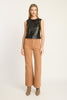 Jag Top in Black Vegan Leather