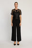 Saylor Top in Black Criss Cross