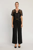 Saylor Top in Black Criss Cross