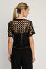 Saylor Top in Black Criss Cross