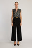 Izzy Top in Floral Burnout Lurex Chiffon