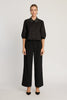 Juliette Top in Black with Studded Collar