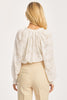 Monica Floral Burnout Top in Ivory