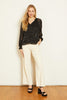 Miki Top in Black Geo Burnout
