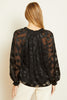 Miki Top in Black Geo Burnout