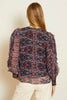 Flora Top in Kaleidoscope Leaves
