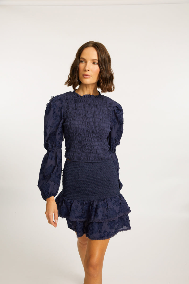 Leah Peacoat Navy Skirt