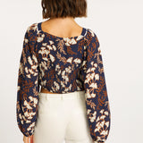 Rosine Ginko Block Print Top