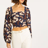 Rosine Ginko Block Print Top