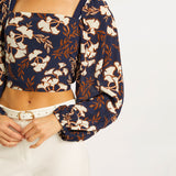 Rosine Ginko Block Print Top