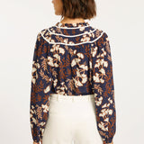 Solange Ginko Block Print Top