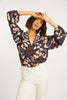 Solange Ginko Block Print Top