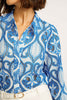 Emmie White / French Blue Lace Top