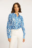 Emmie White / French Blue Lace Top