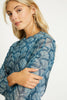 Nessa Teal Ginko Breeze Top