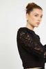 Arabella Top in Black Lace