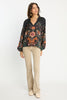Sophie Top in Leopard Peony