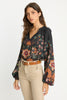 Sophie Top in Leopard Peony