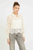 Emmie Top in Antique White Paisley Lace
