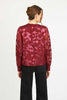 Ruby Top in Cabernet Silk Geo Burnout