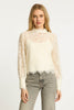 Serena Top in Antique White Lace