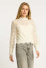 Serena Top in Antique White Lace