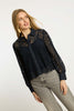 Emmie Top in Dark Navy Lace