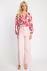 Ariana Top in Fuchsia Floret