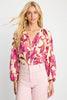 Ariana Top in Fuchsia Floret