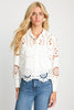 Emmie Top in White Eyelet Lace