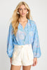 Sophie Top in Blue Ink & Bloom