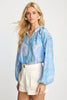 Sophie Top in Blue Ink & Bloom