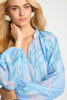 Sophie Top in Blue Ink & Bloom
