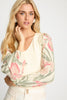 Arielle Top in Stippled Iris
