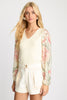 Arielle Top in Stippled Iris