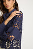 Emmie Top in Navy Eyelet Lace