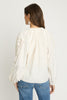 Miki Top in White Inset Lace