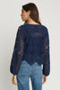 Jayde Top in Navy Lace