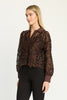 Emmie Top in Chocolate Brown / Black Lace
