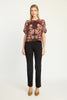 Thea Top in Crouching Cheetah Plum